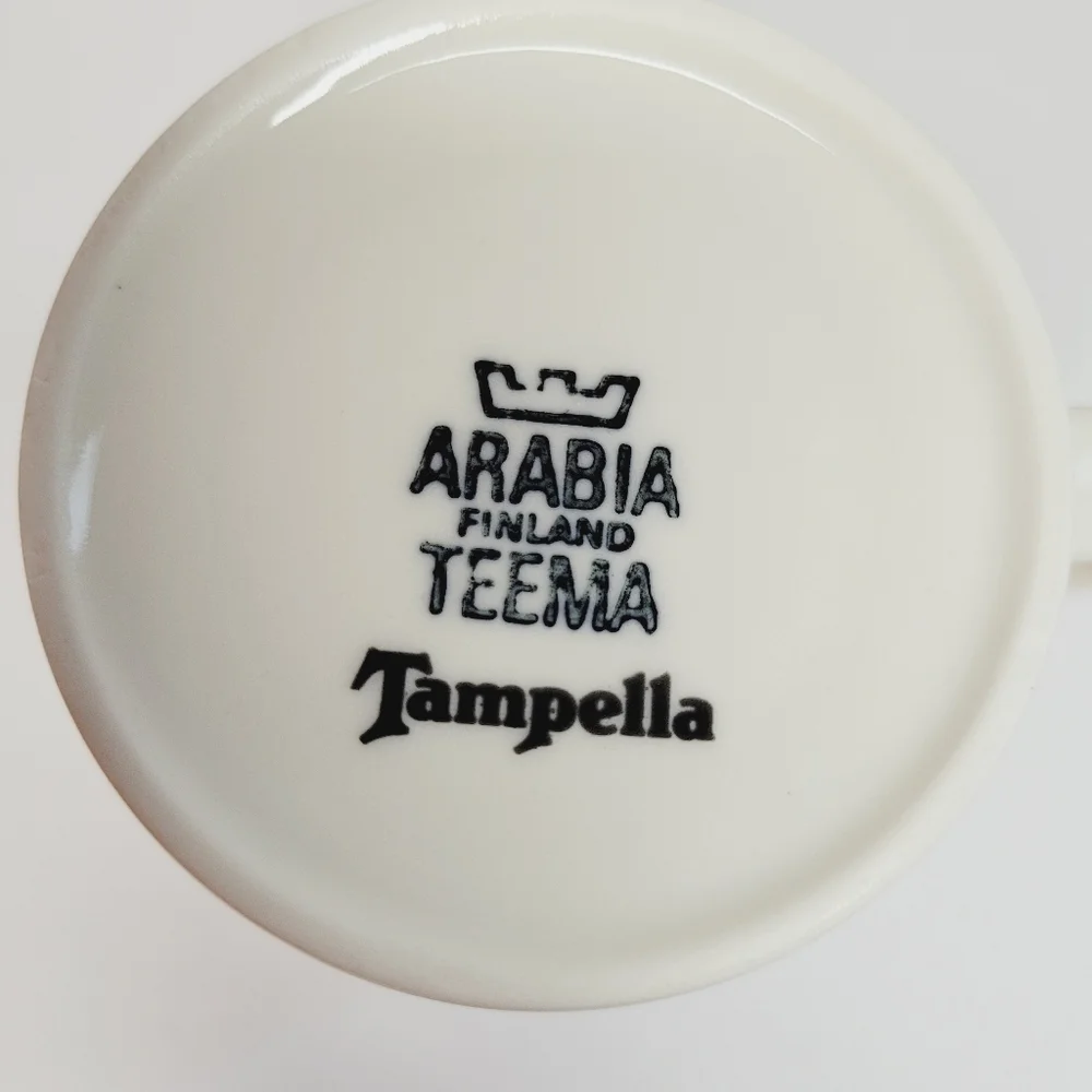 Arabia Finland Teema Ceramic Mug Coffee Rare Minimalist Simple Tea Collector Fun